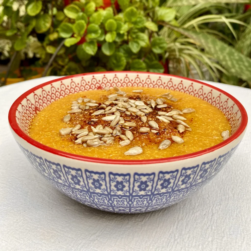 Crema de quinoa y calabaza