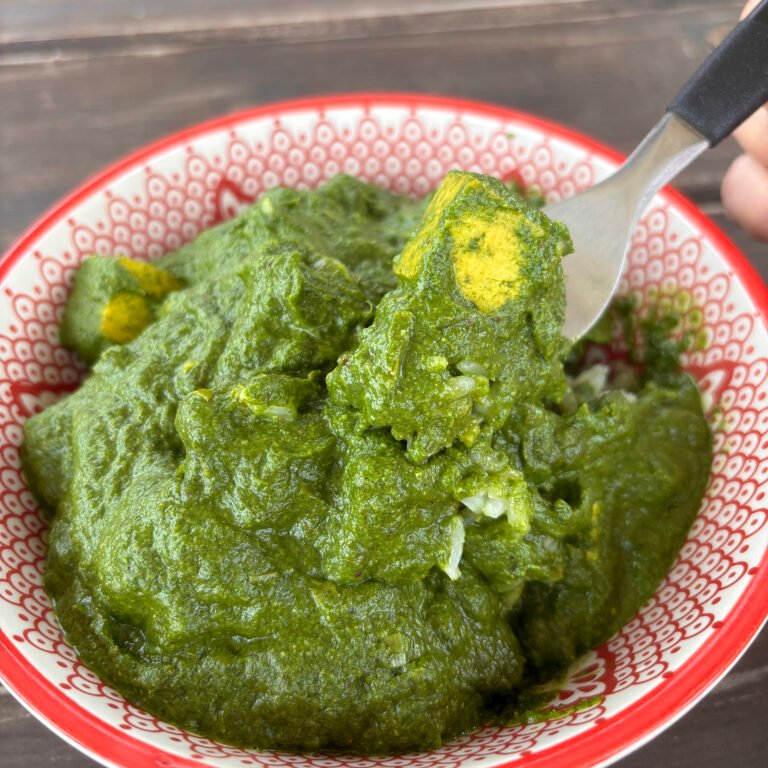 palak tofu vegano