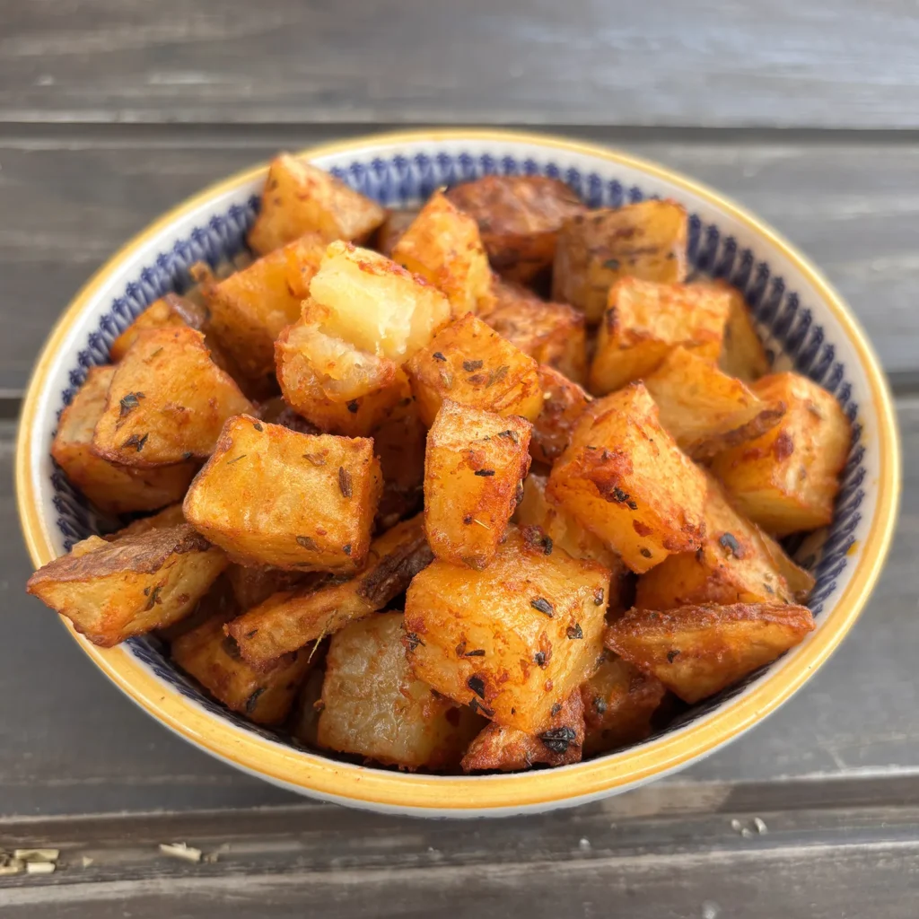 Papas al horno crocantes por fuera y tiernas por dentro